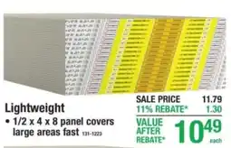 Menards Lightweight offer