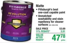 Menards Matte offer