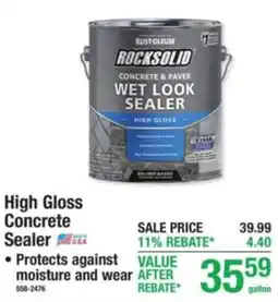 Menards High Gloss concrete sealer offer