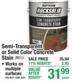 Menards Semi-Transparent or Solid Color Concrete offer