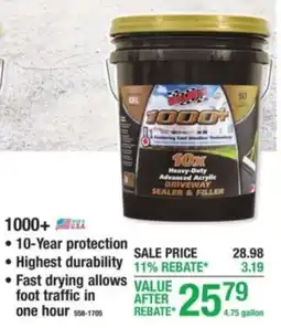 Menards 1000+ 10x heavy-duty advanced acrylic driveway sealer & filler offer