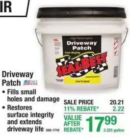 Menards Driveway Patch offer