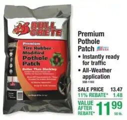 Menards Premium Pothole Patch offer