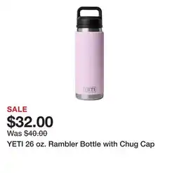 Dick's Sporting Goods YETI 26 oz. Rambler Bottle with Chug Cap offer