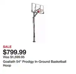 Dick's Sporting Goods Goaliath 54'' Prodigy In-Ground Basketball Hoop offer