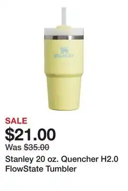 Dick's Sporting Goods Stanley 20 oz. Quencher H2.0 FlowState Tumbler offer