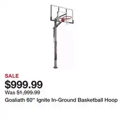 Dick's Sporting Goods Goaliath 60'' Ignite In-Ground Basketball Hoop offer
