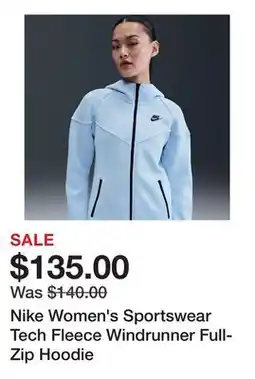 Dick's Sporting Goods Nike Women's Sportswear Tech Fleece Windrunner Full-Zip Hoodie offer