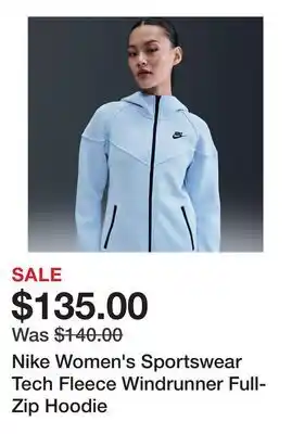 Dick's Sporting Goods Nike Women's Sportswear Tech Fleece Windrunner Full-Zip Hoodie offer
