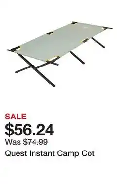Dick's Sporting Goods Quest Instant Camp Cot offer