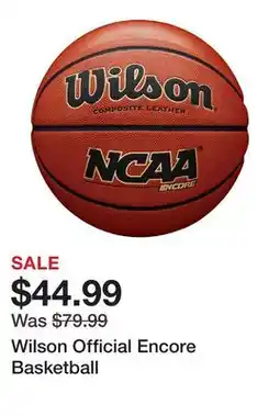 Dick's Sporting Goods Wilson Official Encore Basketball offer