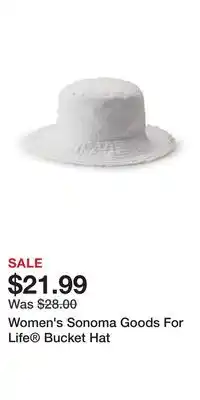 Kohl's Women's Sonoma Goods For Life Bucket Hat offer