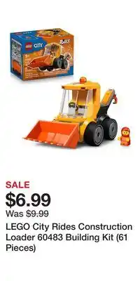 Kohl's LEGO City Rides Construction Loader 60483 Building Kit (61 Pieces) offer