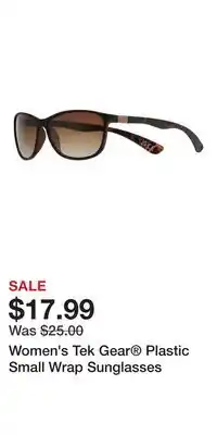 Kohl's Women's Tek Gear Plastic Small Wrap Sunglasses offer