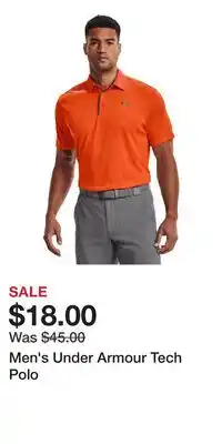 Kohl's Men's Under Armour Tech Polo offer