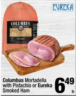 Super King Markets Columbus Mortadella with Pistachio or Eureka Smoked Ham offer