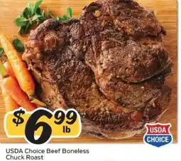 Winn Dixie USDA Choice Beef Boneless Chuck Roast offer