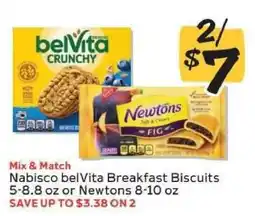Winn Dixie Nabisco Belvita Breakfast Biscuits or Newtons offer