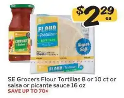 Winn Dixie SE Grocers Flour Tortillas or Salsa/Picante Sauce offer