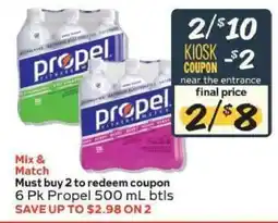 Winn Dixie 6 Pk Propel 500 mL btls offer