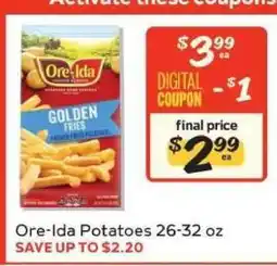 Winn Dixie Ore-Ida Potatoes offer