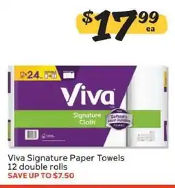 Winn Dixie Viva Signature Paper Towels offer