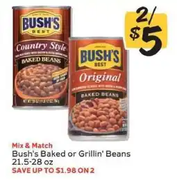 Winn Dixie Bush's Baked or Grillin' Beans offer