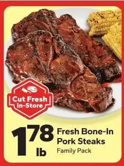 Save a Lot Fresh Bone-In Pork Steaks offer