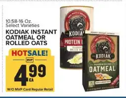 Food Lion Kodiak Instant Oatmeal or Rolled Oats offer