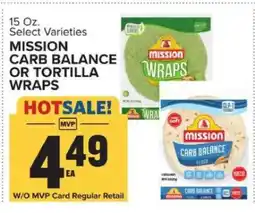 Food Lion Mission Carb Balance or Tortilla Wraps offer