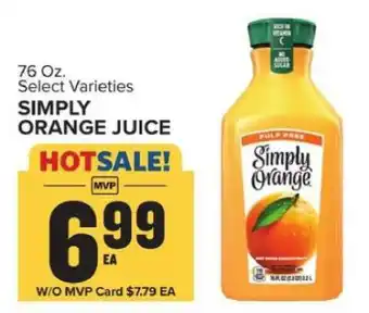 Food Lion Simply Orange Juice offer