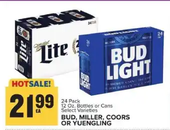 Food Lion Bud, Miller, Coors or Yuengling offer