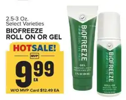 Food Lion BIOFREEZE ROLL ON OR GEL offer