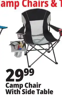 Ocean State Job Lot Oversized Folding Camp Chair with Side Table offer