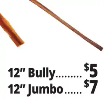 Ocean State Job Lot 12 Premium Bully Stick Pet Chew offer