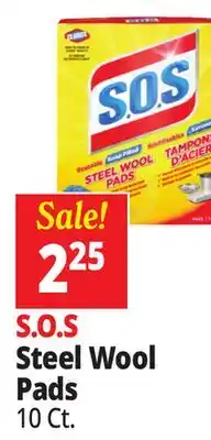 Ocean State Job Lot Clorox S.O.S Steel Wool Pads 10 Count offer