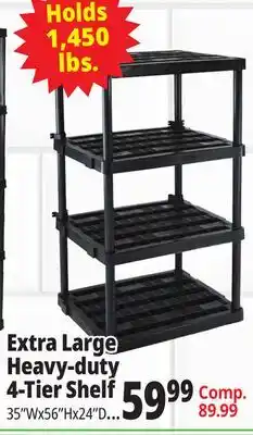 Ocean State Job Lot Extra Large Heavy Duty 4 Shelf offer