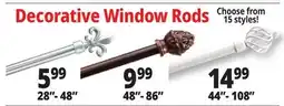 Ocean State Job Lot Decorative Window Rods offer