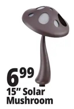 Ocean State Job Lot Outdoor Living Accents Solar LED Mushroom Light 15 offer