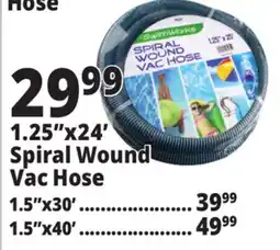 Ocean State Job Lot SwimWorks Spiral Wound Pool Vacuum Hose 1.25 x 25' offer