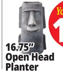 Ocean State Job Lot Maoi Open Head Planter 16.75 offer
