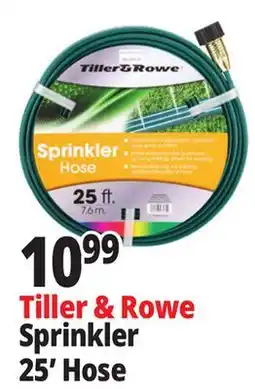 Ocean State Job Lot Tiller & Rowe Sprinkler Hose 25' offer