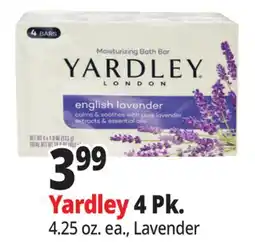 Ocean State Job Lot Yardley London Oatmeal & Almond Bar Soap 4 Count offer