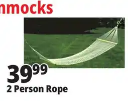 Ocean State Job Lot 2 Person Rope Hammock 60 x 80 offer