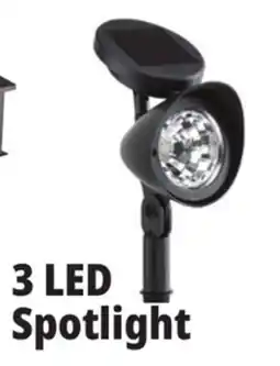 Ocean State Job Lot Outdoor Living Accents Solar LED Spotlight 12.5 offer
