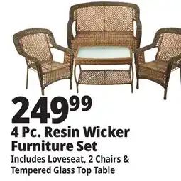 Ocean State Job Lot 4-Piece Wicker Furniture Set offer