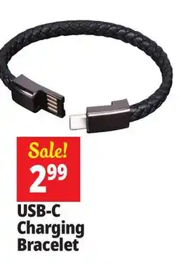 Ocean State Job Lot USB-C Charging Bracelet offer