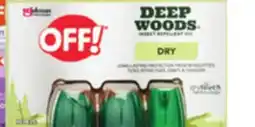 Ocean State Job Lot Off! Deep Woods Insect Repellent offer