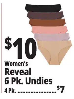Ocean State Job Lot Women's Reveal 6 Pk. Undies offer