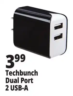 Ocean State Job Lot TechBunch Dual USB Wall Charger offer